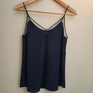 Babaton Navy Flowy Tank Size XS